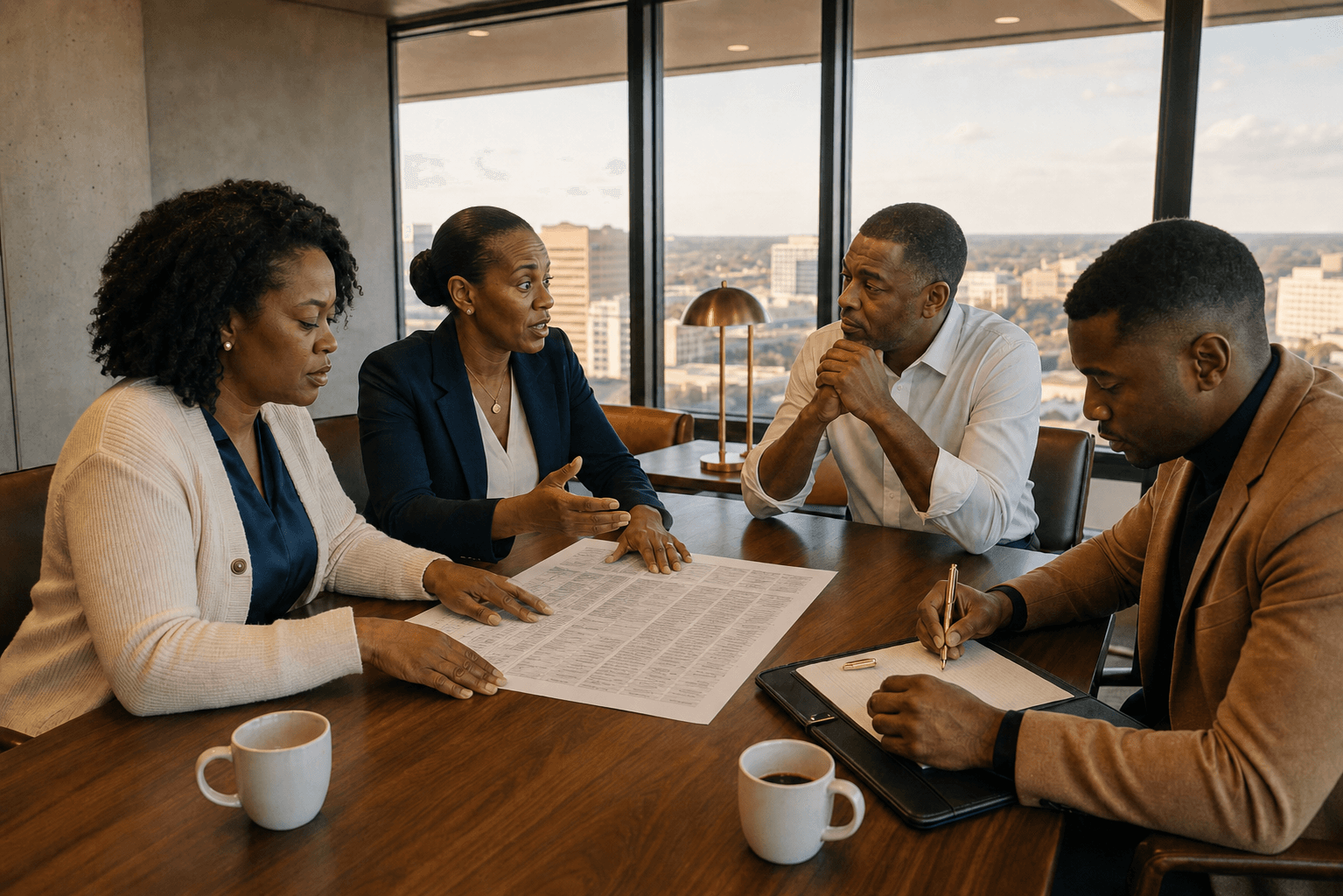 Deal table in active deliberation